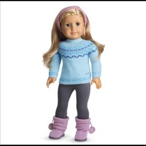 American Girl Doll Frosty Fair Isle Set
